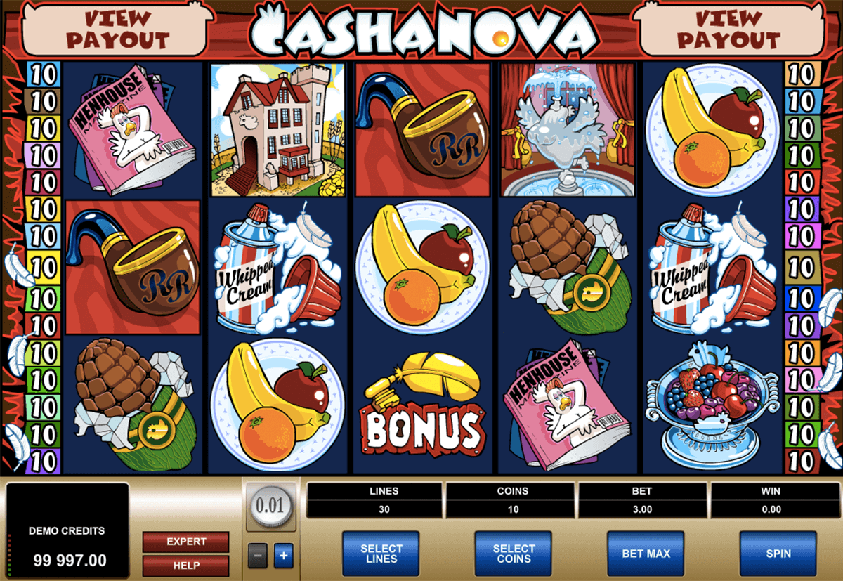 cashanova microgaming gokkast