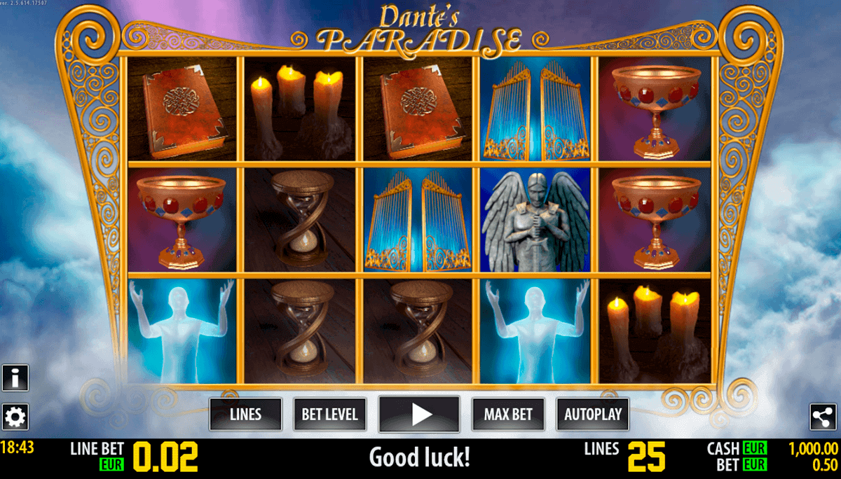 dante paradise hd world match gokkast