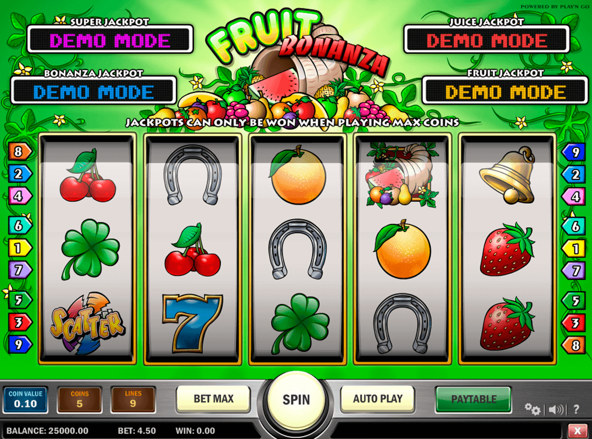 fruit bonanza playn go gokkast 