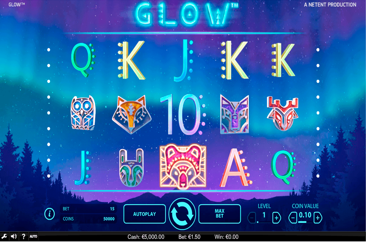 glow netent gokkasten