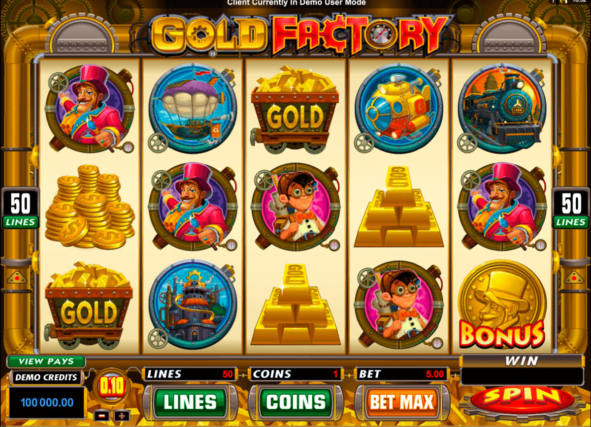 gold factory microgaming gokkast 