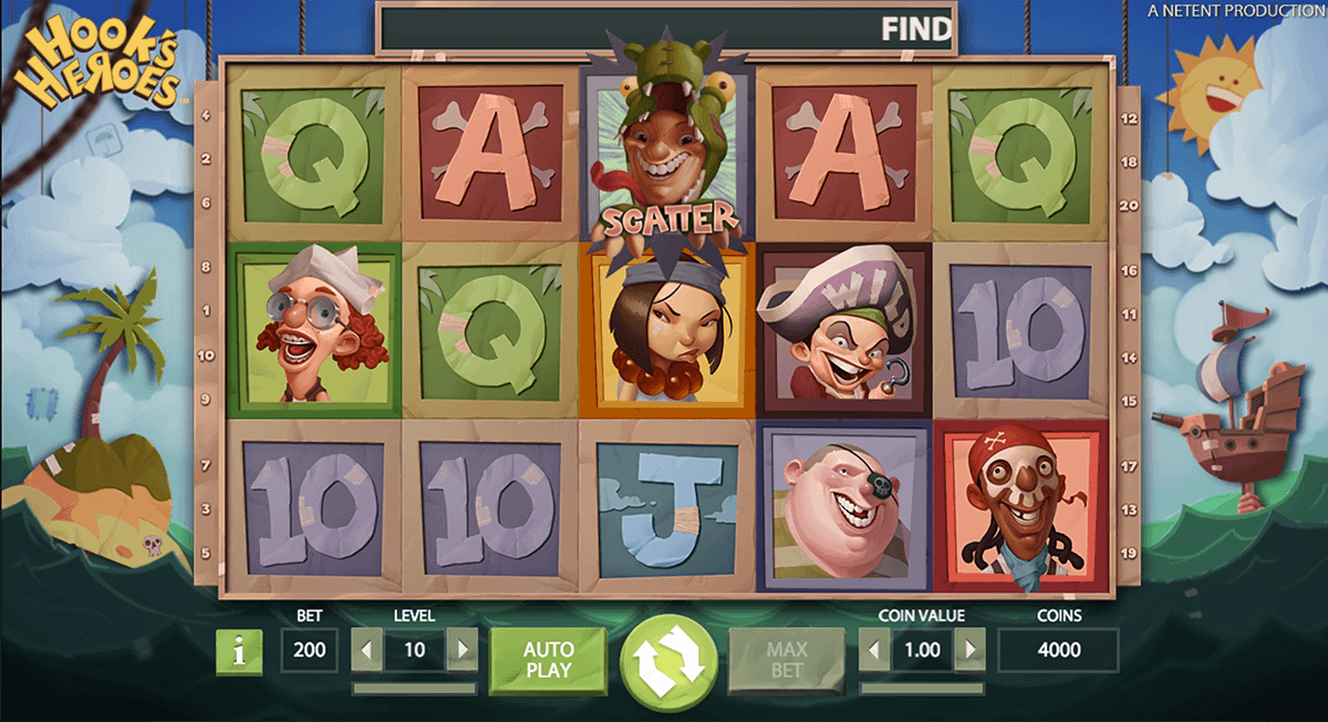hooks heroes netent gokkast