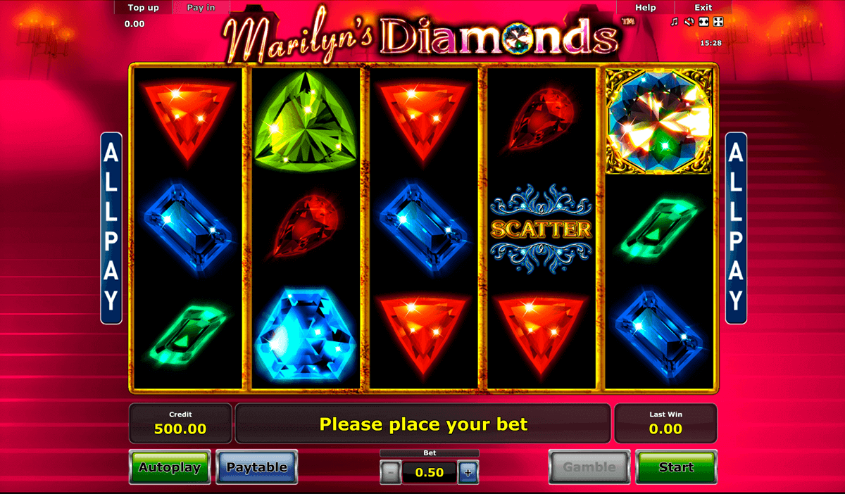 marilyns diamonds novomatic gokkast
