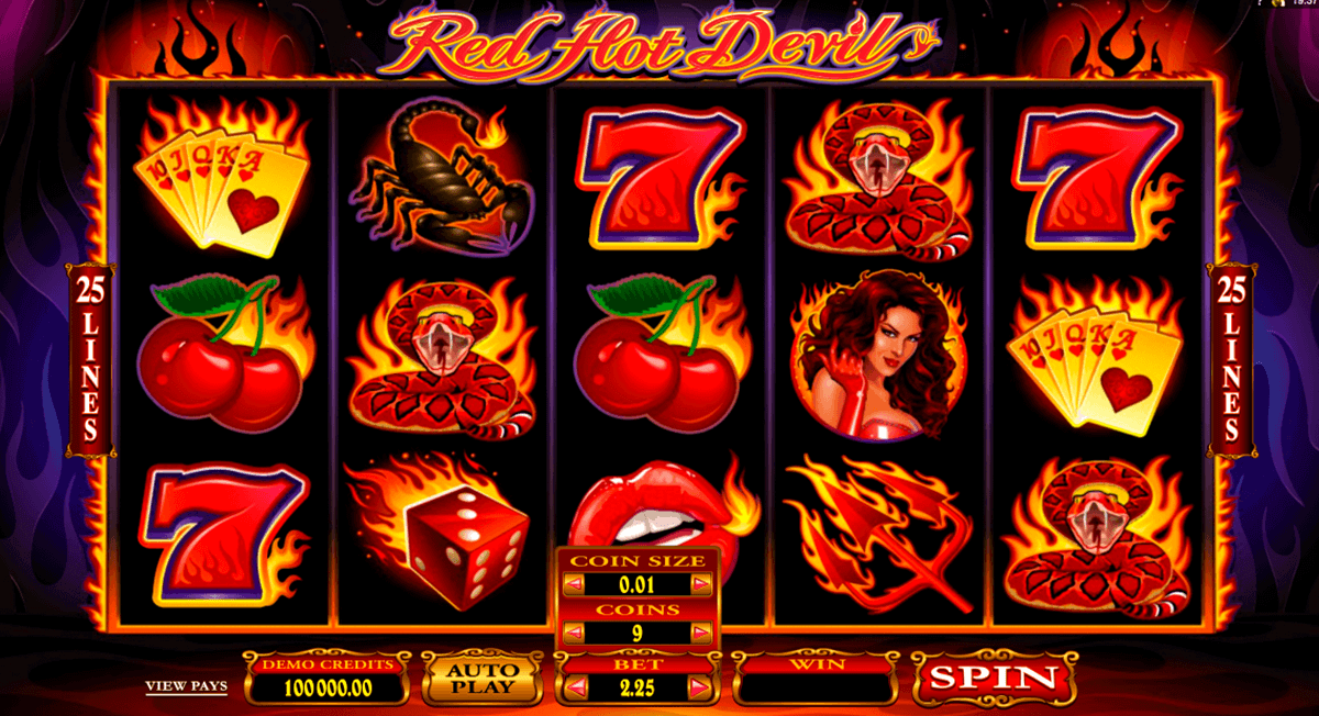 red hot devil microgaming gokkast 