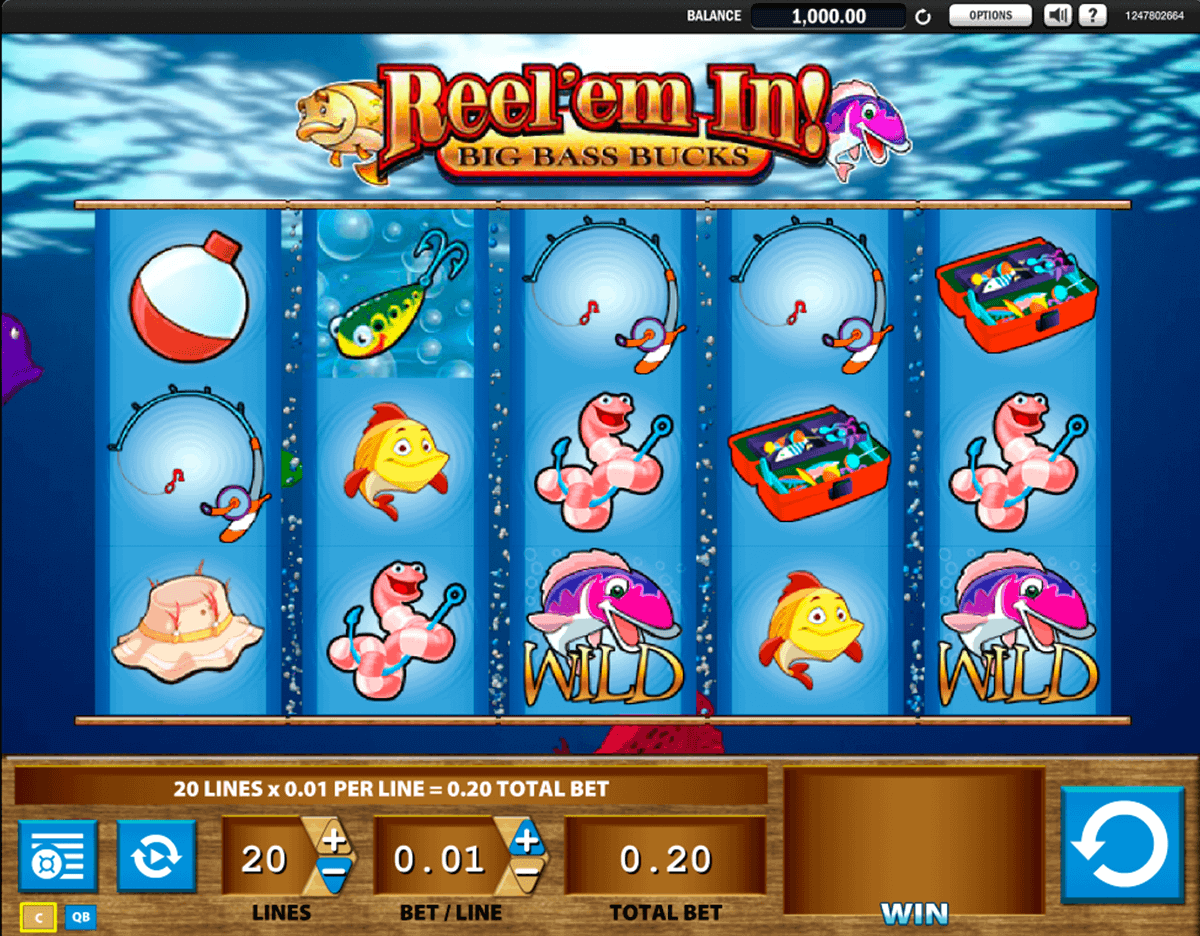 reelem in big bass bucks wms gokkast