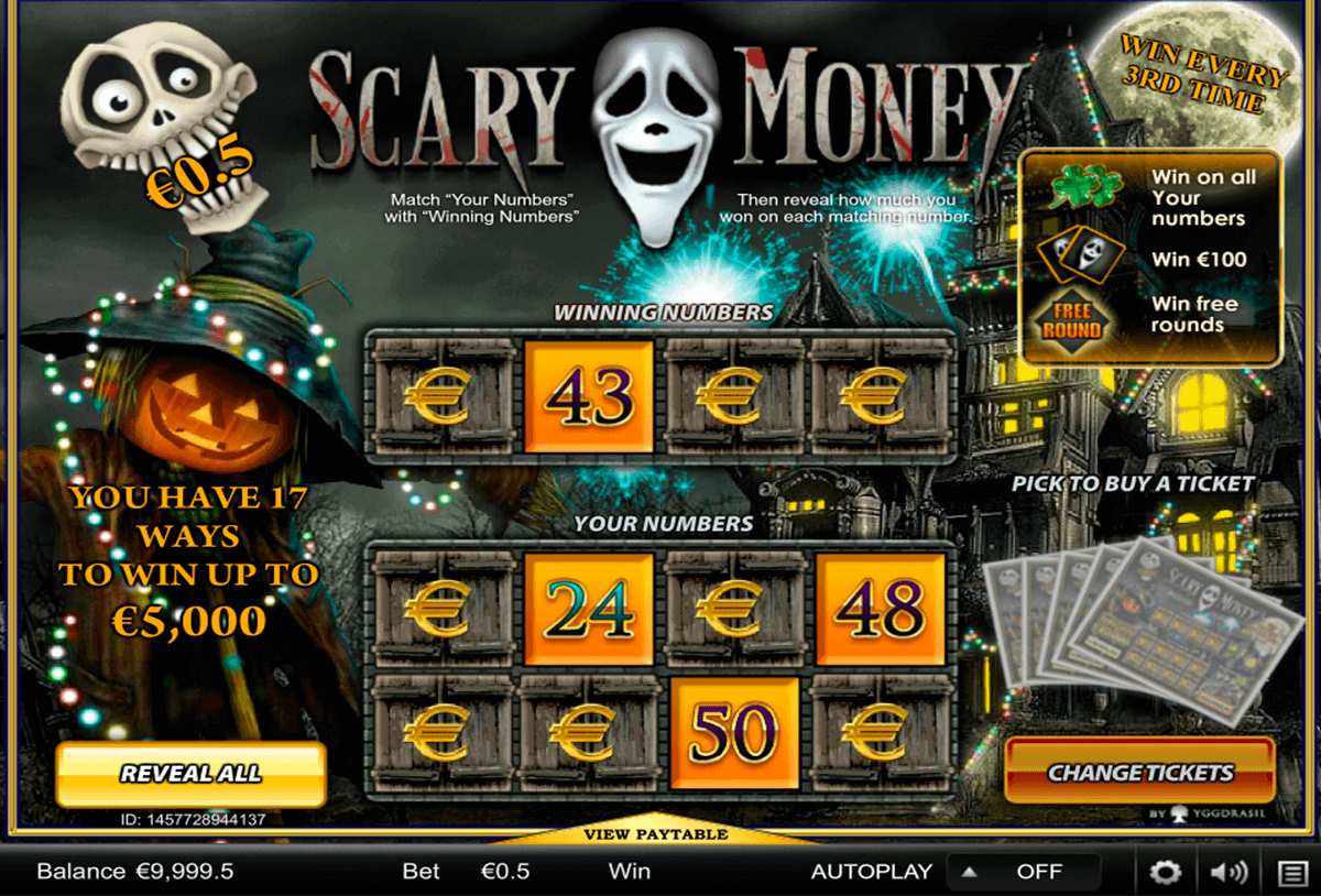 scary money yggdrasil krasloten