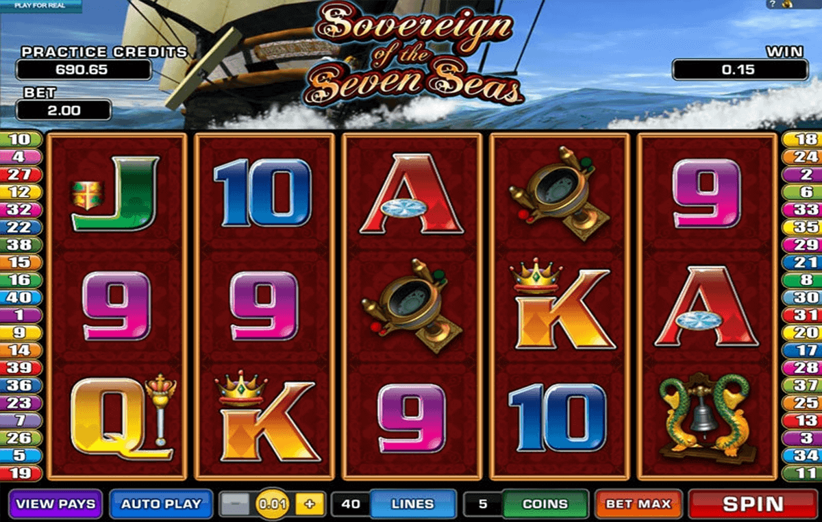 sovereign of the seven seas microgaming gokkast