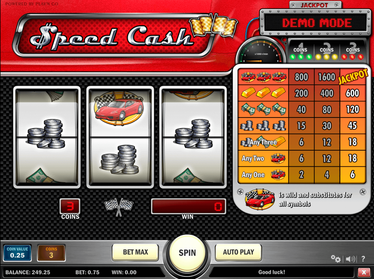 speed cash playn go gokkast