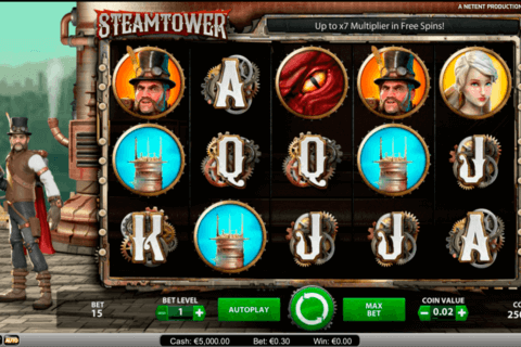 steam tower netent gokkasten