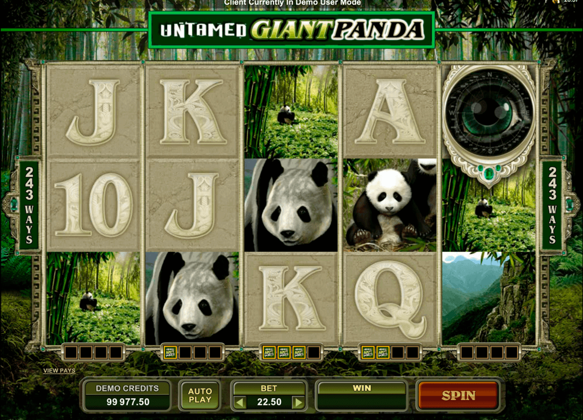 untamed giant panda microgaming gokkast