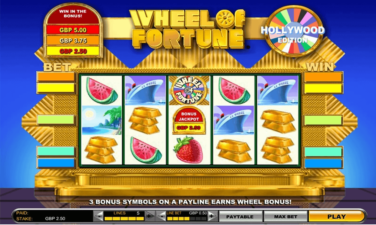 wheel of fortune hollywood edition igt gokkast